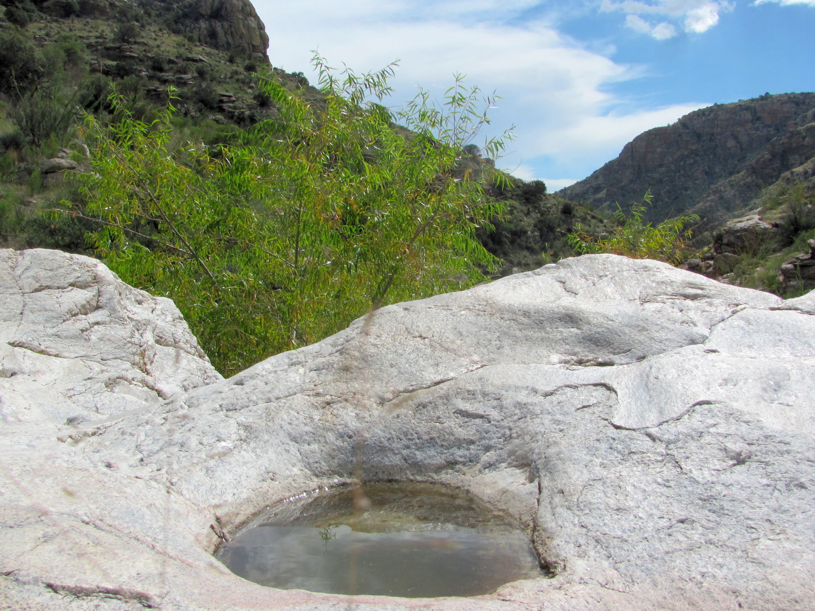 Natural stone catchment